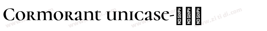 Cormorant unicase字体转换